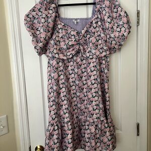 English Factory Pink Floral Dress